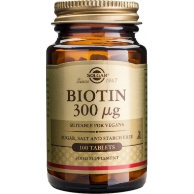 SOLGAR BIOTIN  300μg 100tabs