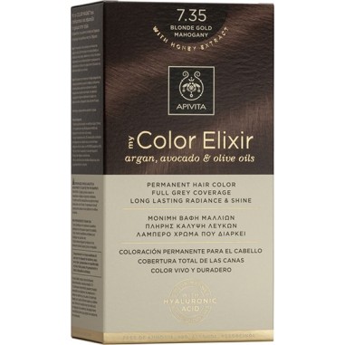 Apivita My Color Elixir 7.35 Ξανθό Μελί Μαονί  50ml