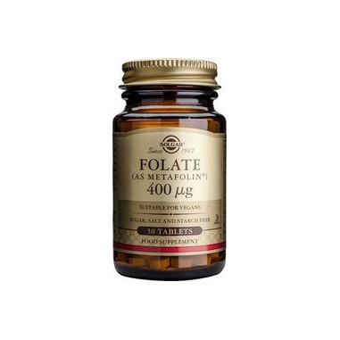 SOLGAR FOLATE 400 mcg (AS METAFOLIN) 50tabs 