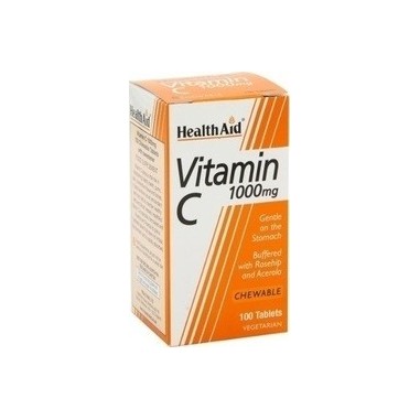 HEALTH AID VIT. C 1000mg  (Μασσώμενη) 100 tablets