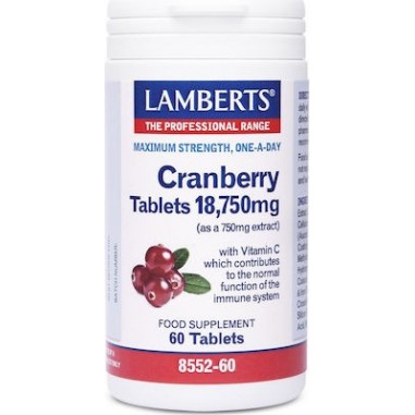 Lamberts Cranberry 18,750mg 60 ταμπλέτες