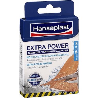 Hansaplast Extra Power Waterproof 10x6cm 8τμχ