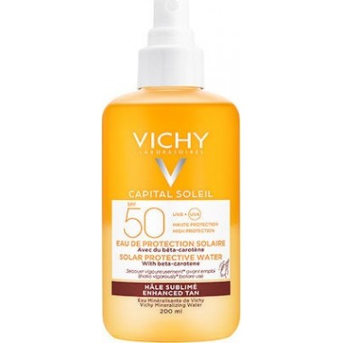 Vichy Capital Soleil Solar Protective Water with Beta Carotene SPF50+ 200ml