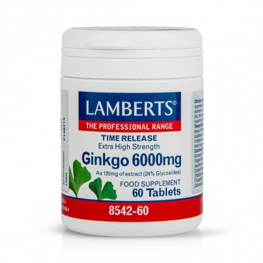 LAMBERTS GINKGO 6000MG 60TABS