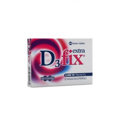 UNI-PHARMA D3 FIX 2000 IU Extra Vitamin D3 60 Tablets