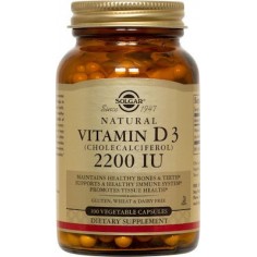 SOLGAR D-3 2200 IU 100 caps