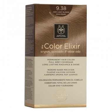 APIVITA MY COLOR ELIXIR ΒΑΦΗ 9.38 VERY LIGHT BLONDE GOLD PEARL 50mL