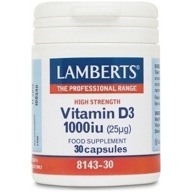 LAMBERTS VITAMIN D3 1000iu 30caps