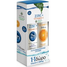 POWER ZINC + VITAMIN C 500mg Stevis 20Eff.tb. + VIT C 500mg 20Eff.tb.