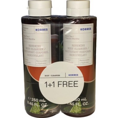 KORRES SHOWER GEL MINT TEA 250ml 1+1 ΔΩΡΟ