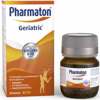 PHARMATON GERIATRIC 40MG ΜΕ GINSEND G115 30TABS