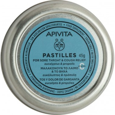 APIVITA PASTILLES ΚΟΥΤΙ ΕΥΚΑΛΥΠΤΟΣ & ΠΡΟΠΟΛΗ 45gr