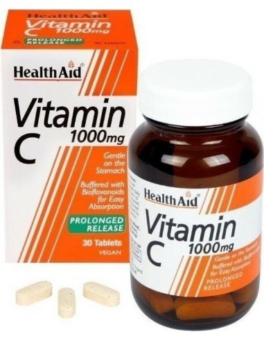 HEALTH AID VIT. C PROLONGED RELEASE 1000mg. 30...