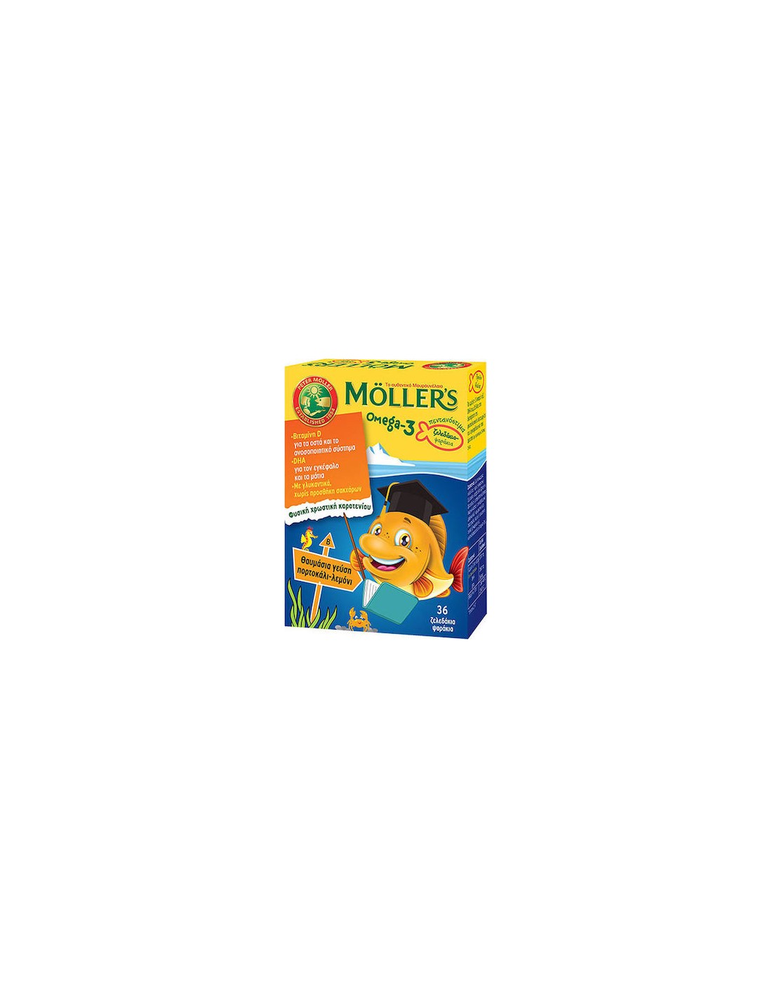 MOLLERS OMEGA3 ΖΕΛΕΔΑΚΙΑ 36GUMS STRAWBERRY