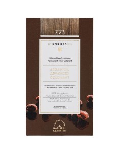 KORRES ARGAN OIL ADVANCED COLORANT No 7.73 GOLDEN MOCHA 50ml