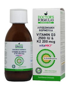 DOCTOR'S FORMULAS VITAMIN D3 2.500 IU & K2 200mcg 150ml