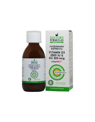 DOCTORS FORMULAS VITAMIN D3 2.500 IU & K2 200mcg 150ml
