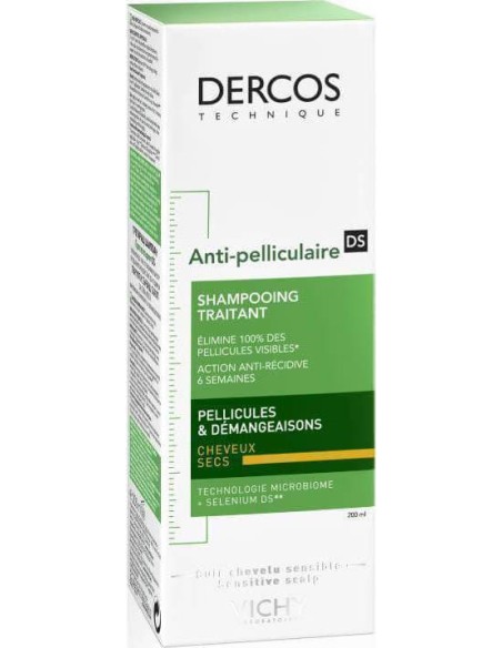 VICHY DERCOS Shampoo ΠIΤYΡΙΔΑΣ- ΓΙΑ ΞΗΡΑ ΜΑΛΛΙΑ 200ml