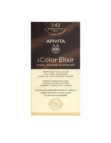 APIVITA MY COLOR ELIXIR ΒΑΦΗ 7.43 BLONDE COPPER...