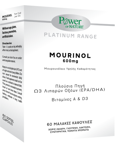 POWER OF NATURE PLATINUM MOURINOL 600MG 60 soft...