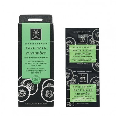 APIVITA FACE MASK CUCUMBER 2x8ml