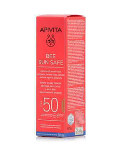 APIVITA SUN BEE SAFE ANTI-SPOT & ANTI-AGE SPF50 DEFENSE FACE tinted GOLDEN CREAM 50mL 2