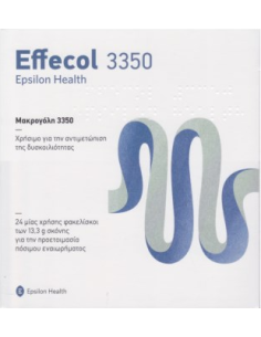 EPSILON HEALTH EFFECOL 3350 against constipation 24 sachets
