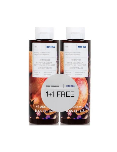 KORRES SHOWER GEL POMMEGRANATE 1+1 ΔΩΡΟ 2X250ml