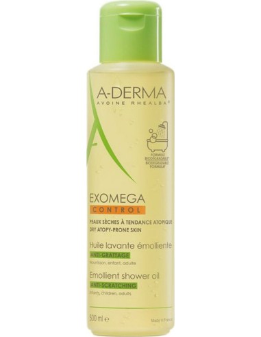A-Derma Exomega Control Emollient Shower Oil 500ml