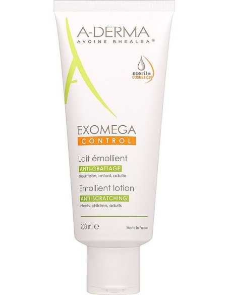 A-Derma Exomega Control Emollient Lotion Anti-Scratching Tube 200ml