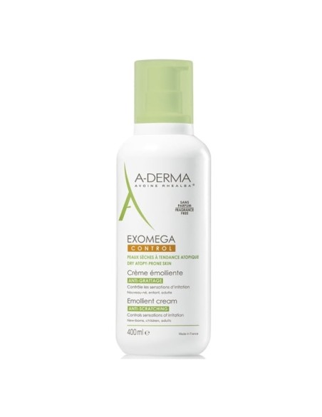 A-Derma Exomega Control Emollient Cream Anti-Scratching 400ml
