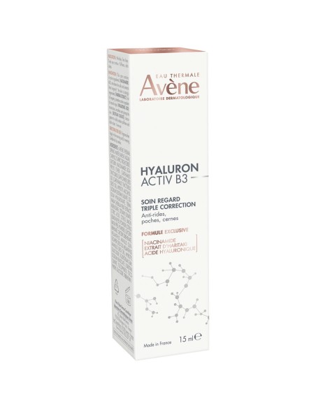Avene Hyaluron Activ B3 24-Hour Eye Cream with Hyaluronic Acid for Anti-Aging 15ml