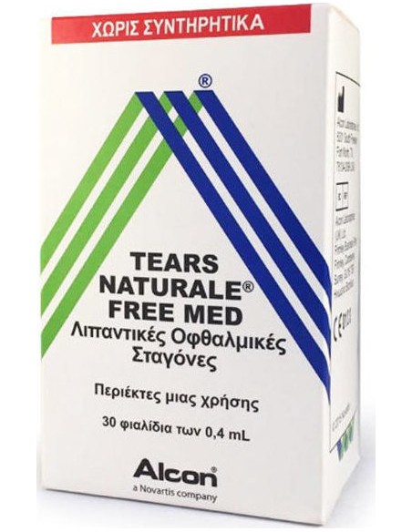 Alcon Tears Naturale Free Med Οφθαλμικές Σταγόνες για Ξηροφθαλμία 30x0.4ml
