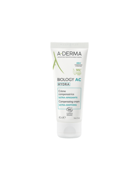 A-Derma Biology AC Hydra 48ωρη Κρέμα Προσώπου για Ατέλειες & Ακμή 40ml