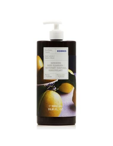 Korres Basil Lemon Shower Gel 1000ml