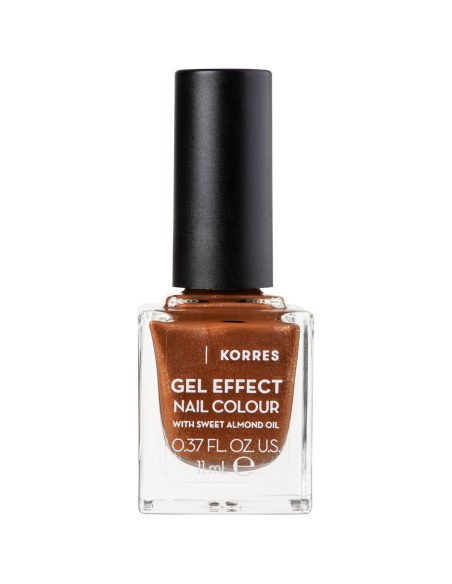 Korres Gel Effect Gloss Long Lasting Nail Polish Aegean Bronze 66 11ml
