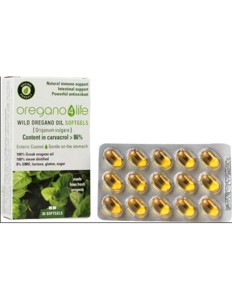 Oregano 4 Life Wild Oregano Oil 30 μαλακές κάψουλες