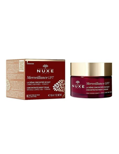 Nuxe Merveillance Lift Night Face Cream for Hydration & Antiaging with Hyaluronic Acid 50ml