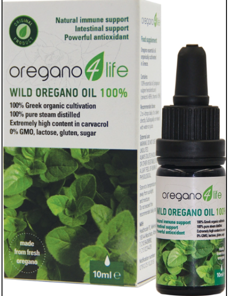 Oregano 4 Life Βιολογικό Ριγανέλαιο 100% 10ml