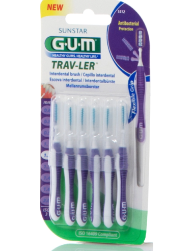 GUM Trav-ler 1512 Interdental Brushes 1.2mm...