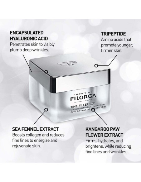 Filorga Time Filler 5xp 24-hour Face Gel for Anti-Aging with Hyaluronic Acid 50ml