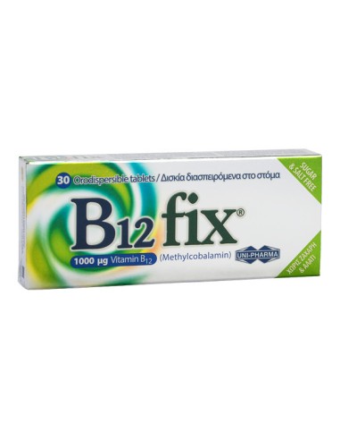 Uni-Pharma B12 fix 1000μg 30 tablets