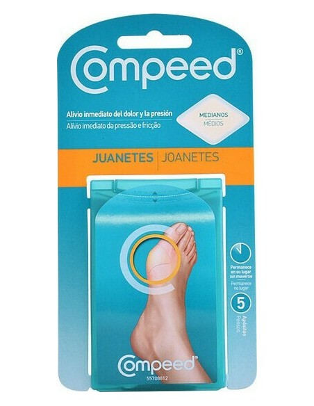 Compeed Juanetes Pads with Gel for the Coccyx Medium 5pcs