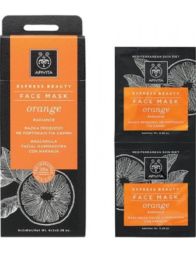 APIVITA EXPRESS BEAUTY MASK ORANGE 2x8ml