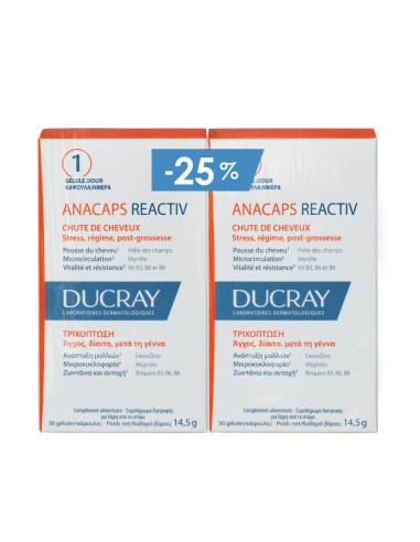 Ducray Anacaps Reactiv 2 x 30 capsules