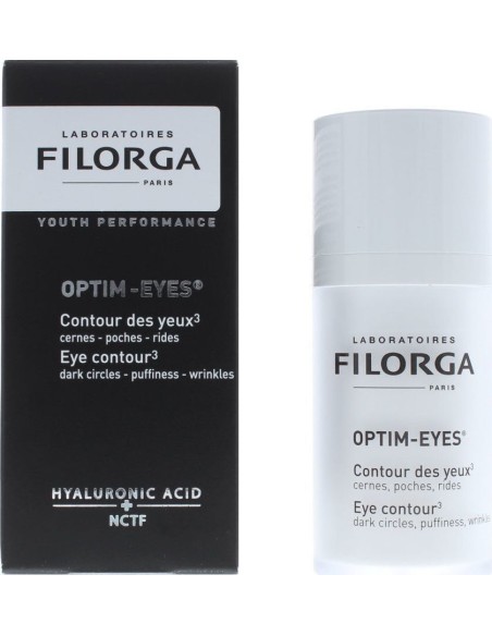 Filorga Optim Eyes Moisturizing & Anti-Aging Eye Cream Against Dark Circles with Hyaluronic Acid 15ml