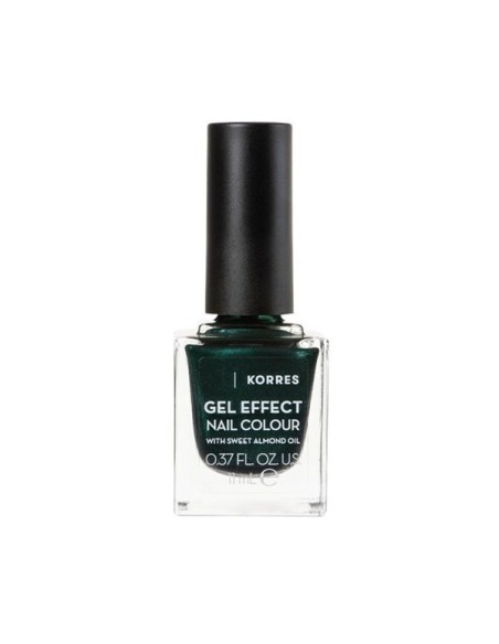 Korres Gel Effect Velvet Βερνίκι Νυχιών Μακράς Διαρκείας Velvet Green 89 11ml