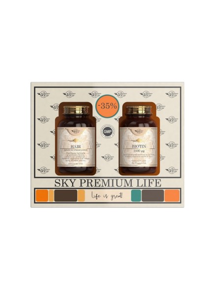 Sky Premium Life Biotin 1000μg 60caps & Hair Advanced Formulation 60caps