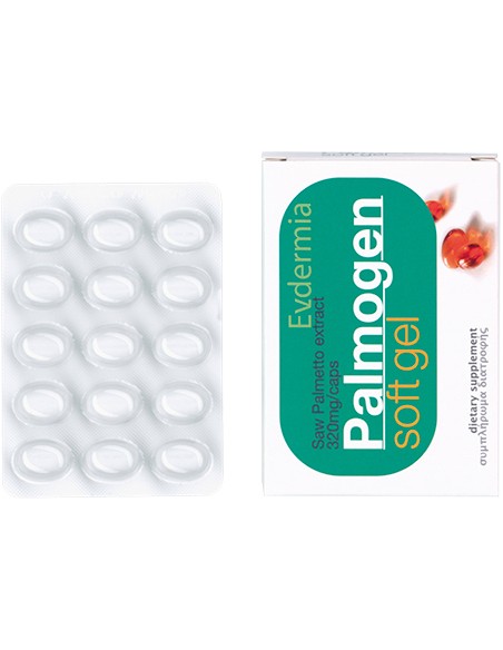 Evdermia Palmogen 320mg Saw Palmetto Extract 30 μαλακές κάψουλες