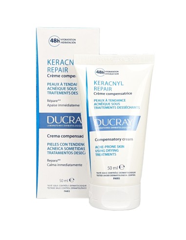 Ducray Keracnyl Repair 48ωρη Κρέμα Προσώπου 50ml